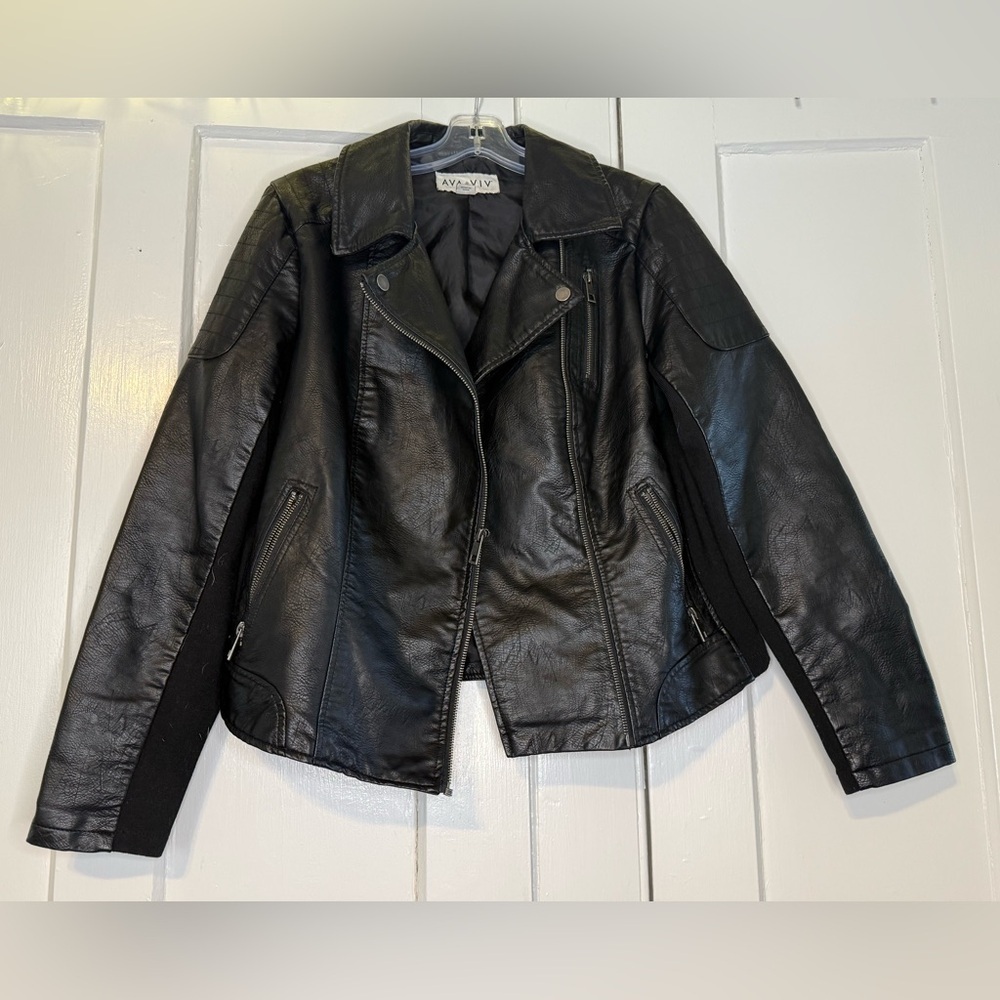 Ava & Viv Black Leather Jacket